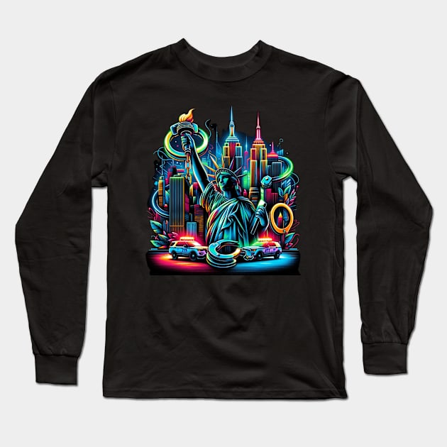 New York City Vibes Long Sleeve T-Shirt by FUNNY LIFE